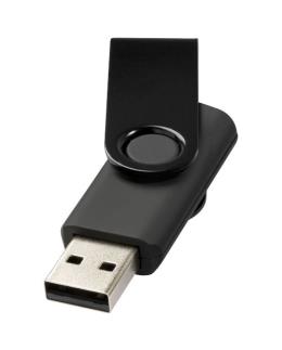Chiave USB 4GB girevole effetto metallo